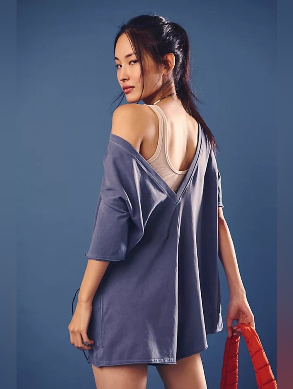 FREE PEOPLE MOVEMENT HOT SHOT TEE ROMPER - SKYLINE - Picture 4 of 16